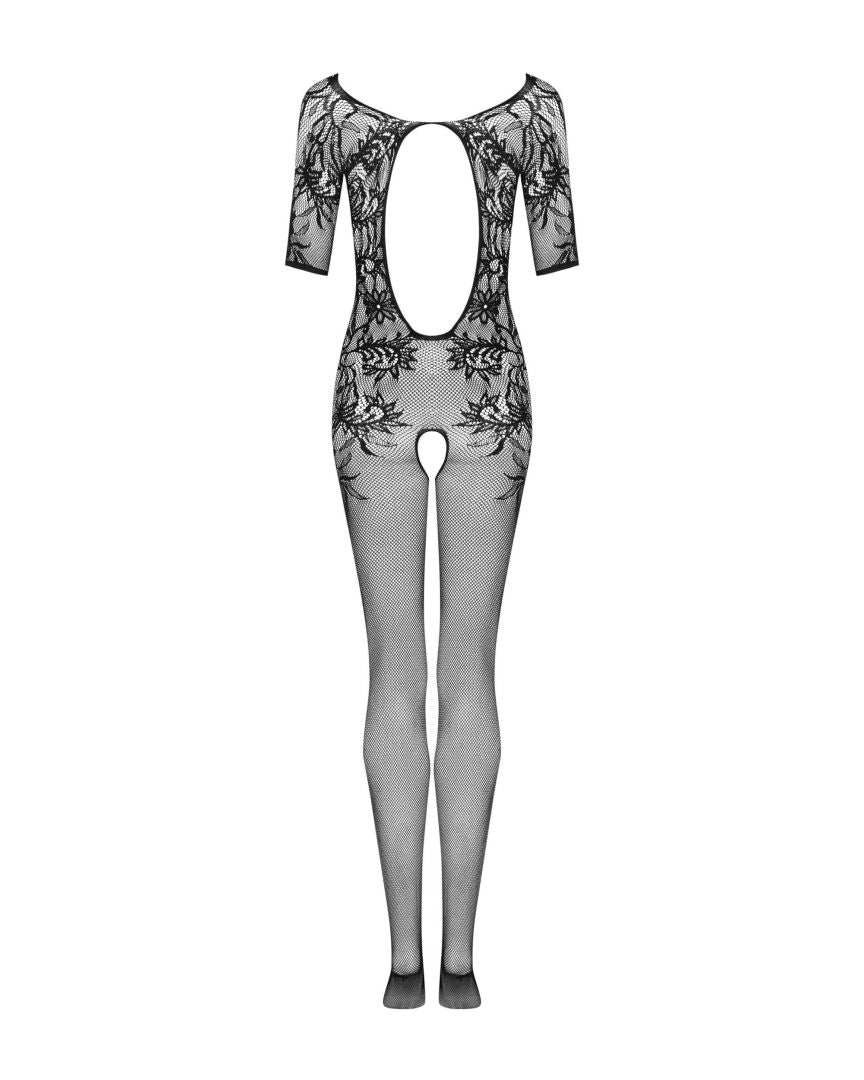 Mélia - Bodystocking résille motif dentelle | Voyage Sensuel