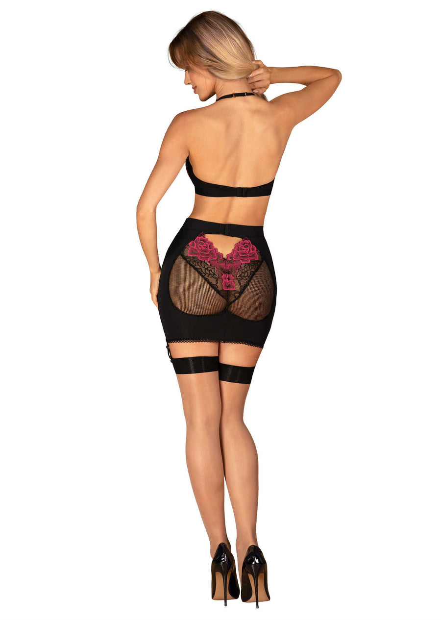 Rosenty ensemble Top et Jupe - Noir | Voyage Sensuel