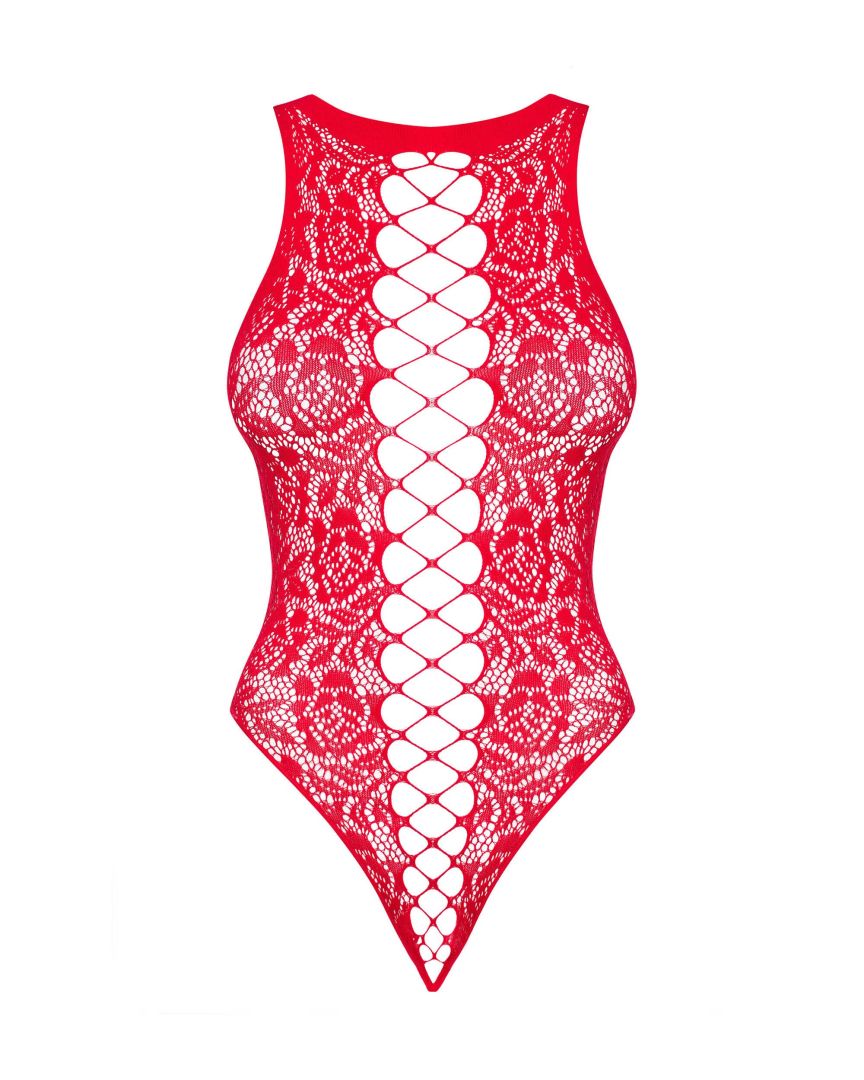 Amaryllis - Body dentelle sensuel rouge | Voyage Sensuel