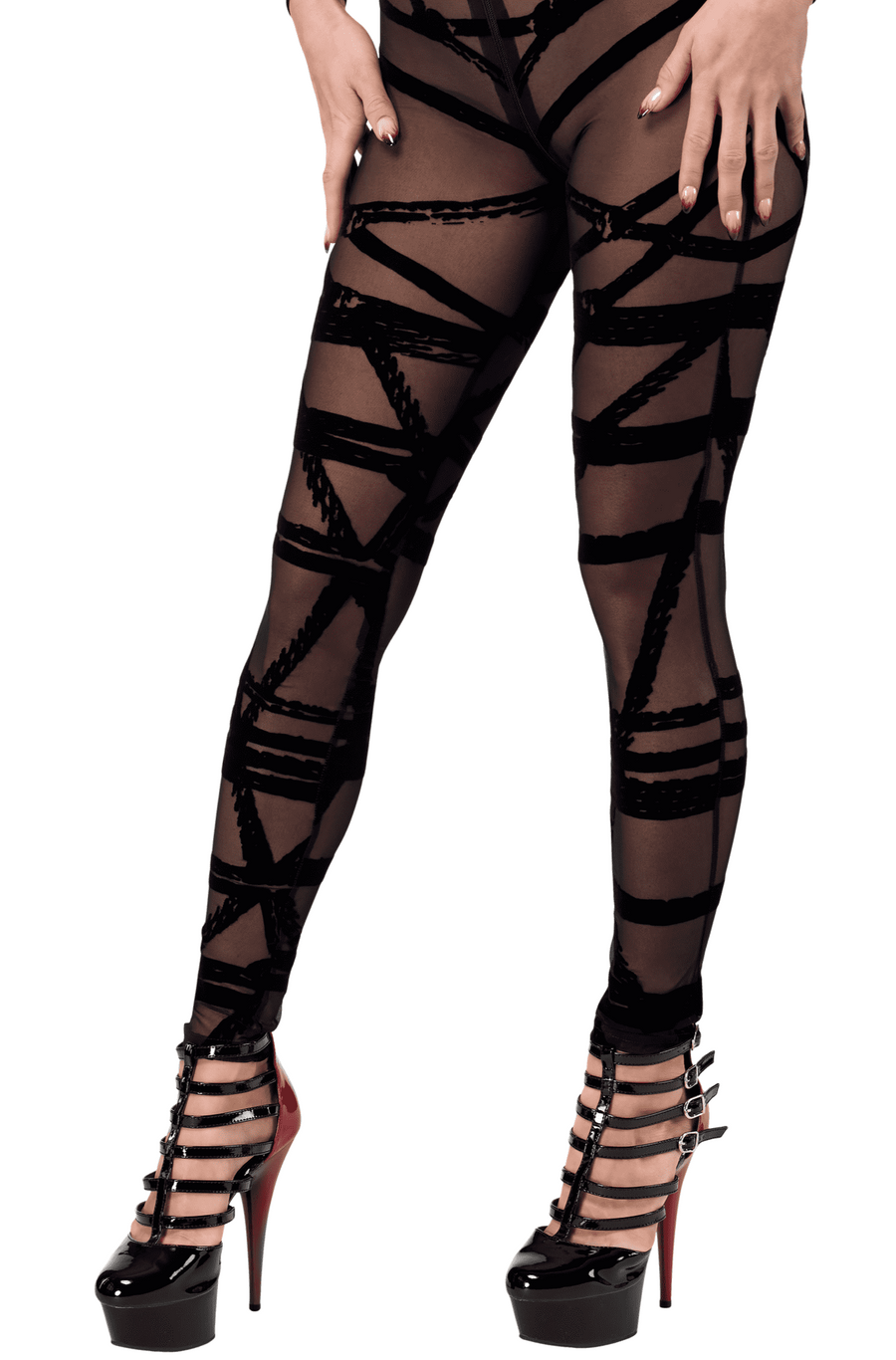 Catsuit en tulle transparent – Noir | Voyage Sensuel