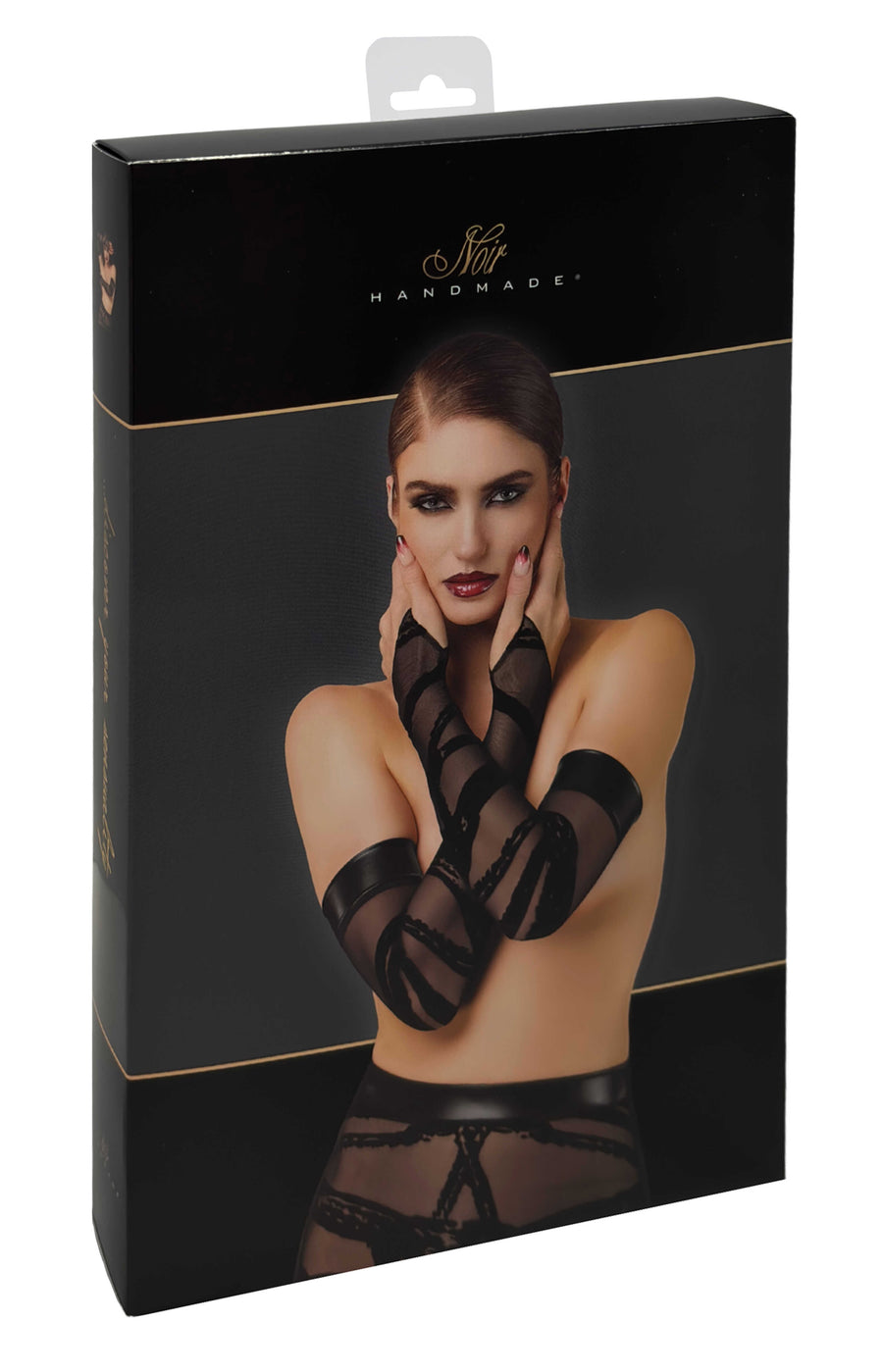 Gants & Mitaines en tulle transparent – Noir | Voyage Sensuel