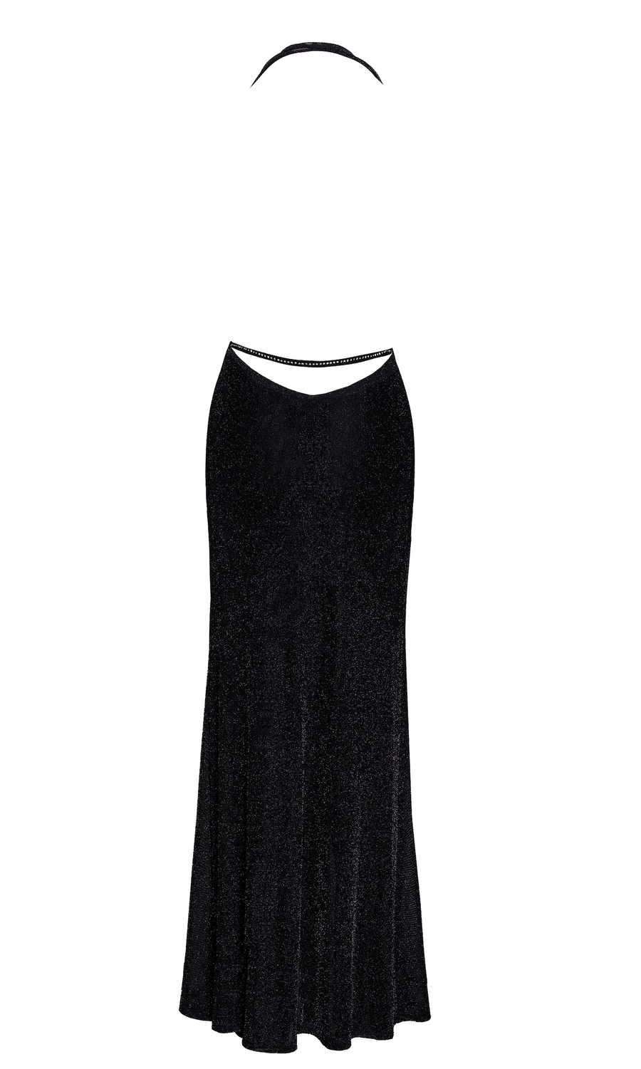 Robe chic sexy en tulle transparent ouvert – Vert – Noir | Voyage Sensuel