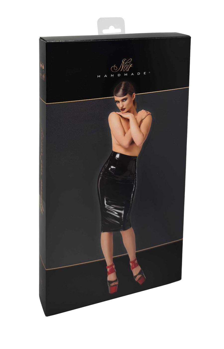 Robe sexy en PVC brillant – Noir | Voyage Sensuel