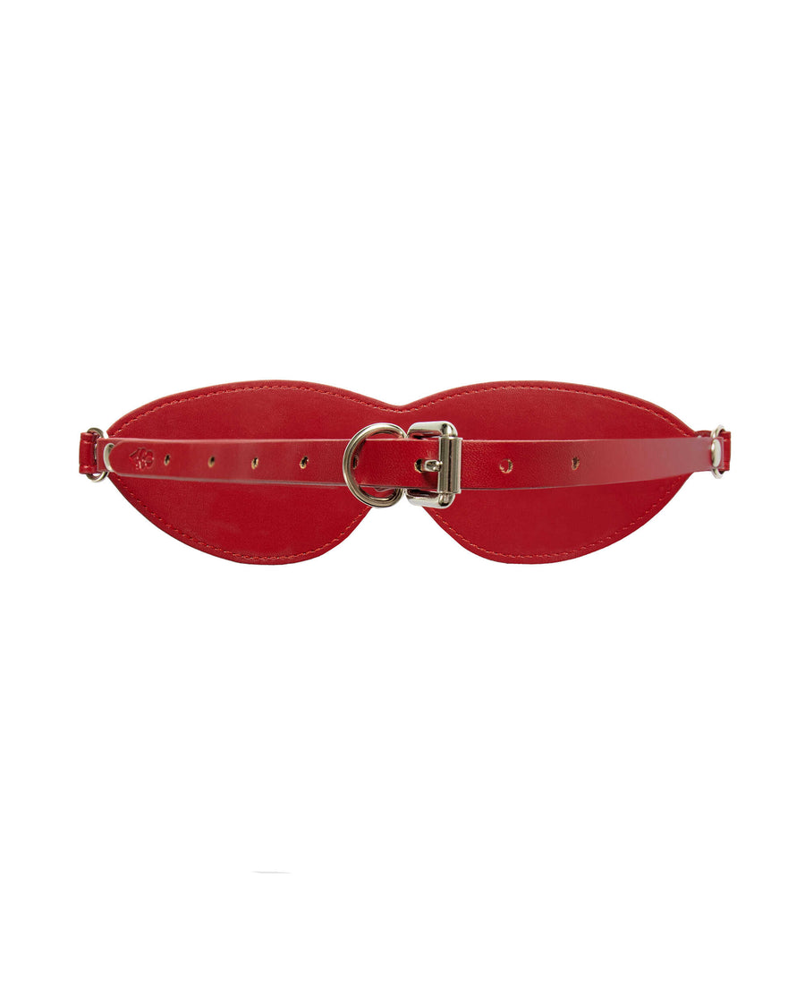Masque à fermeture réglable – Rouge – Inferro – Obsessive – vue 2 | Voyage Sensuel