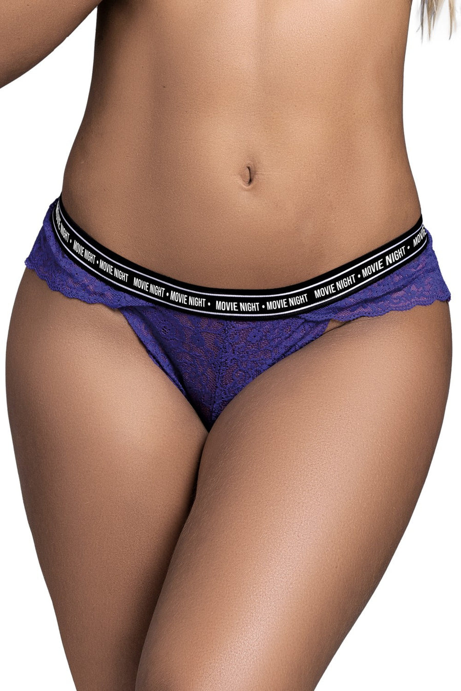 String en dentelle violet MERCREDI | Voyage Sensuel