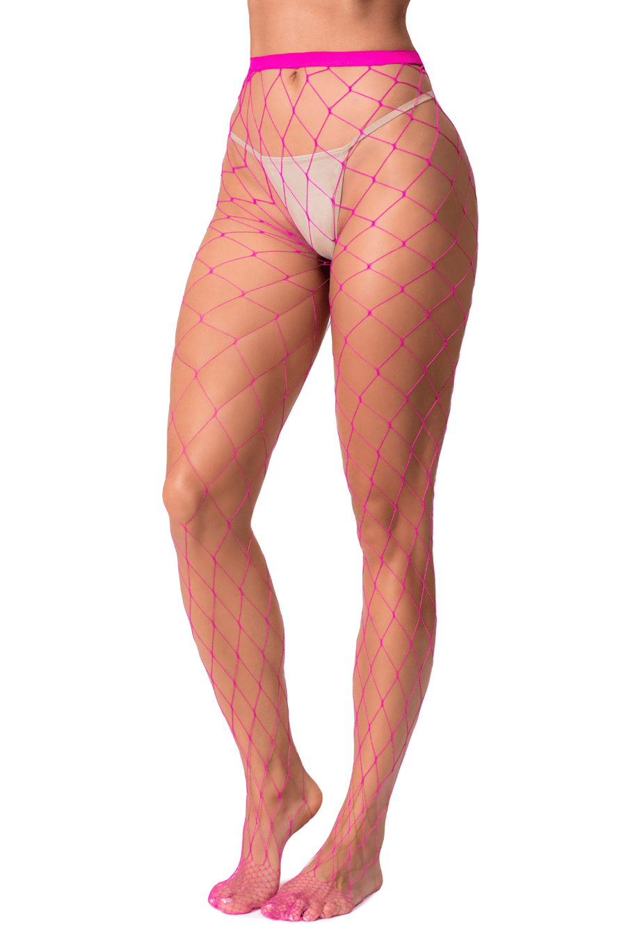 Collant large maille rose | Voyage Sensuel