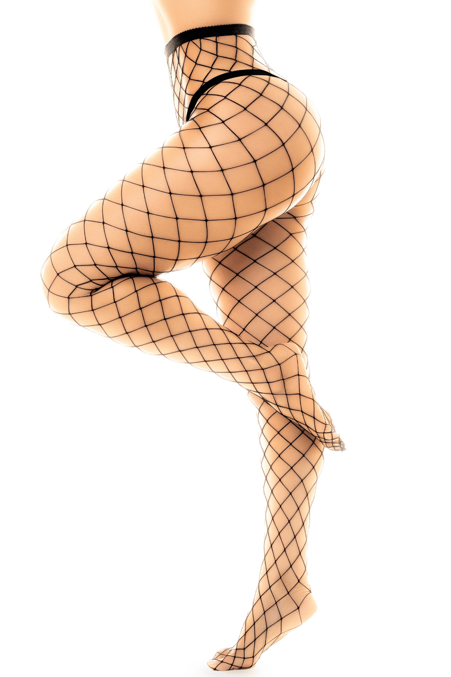 Collant large maille noire | Voyage Sensuel