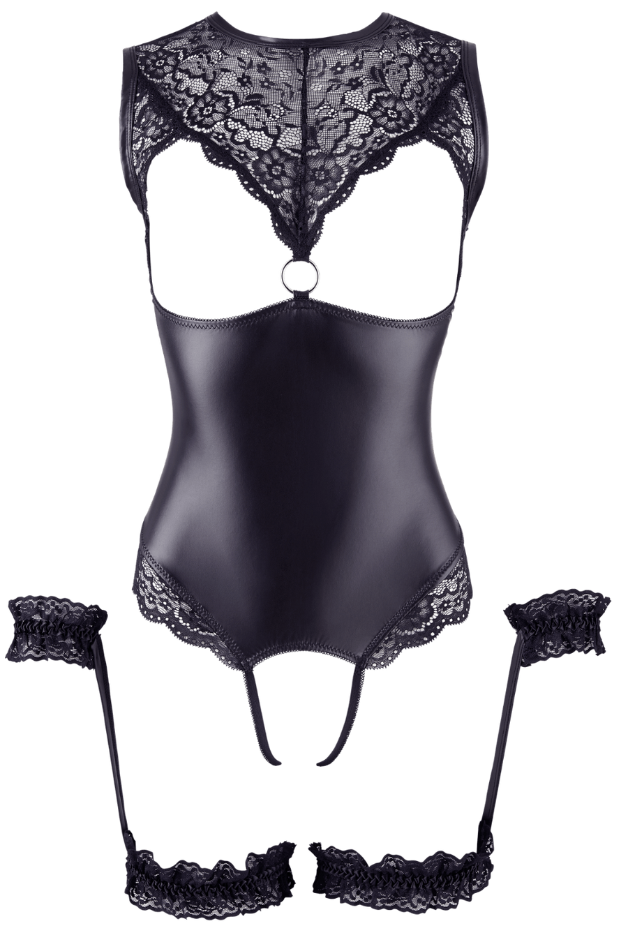Body ouvert avec menottes – Cottelli – Cotelli Lingerie | Voyage Sensuel