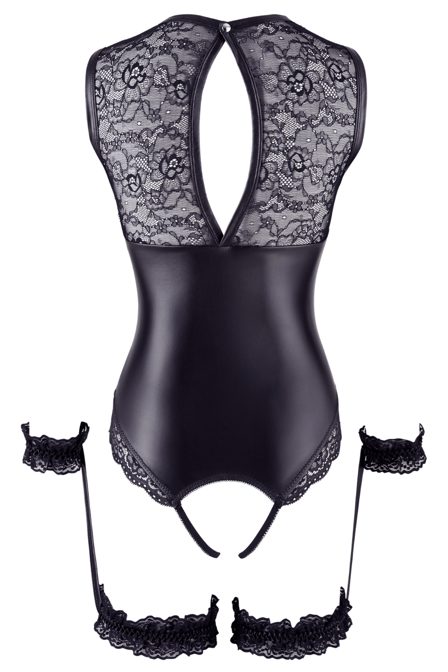 Body ouvert avec menottes – Cottelli – Cotelli Lingerie | Voyage Sensuel