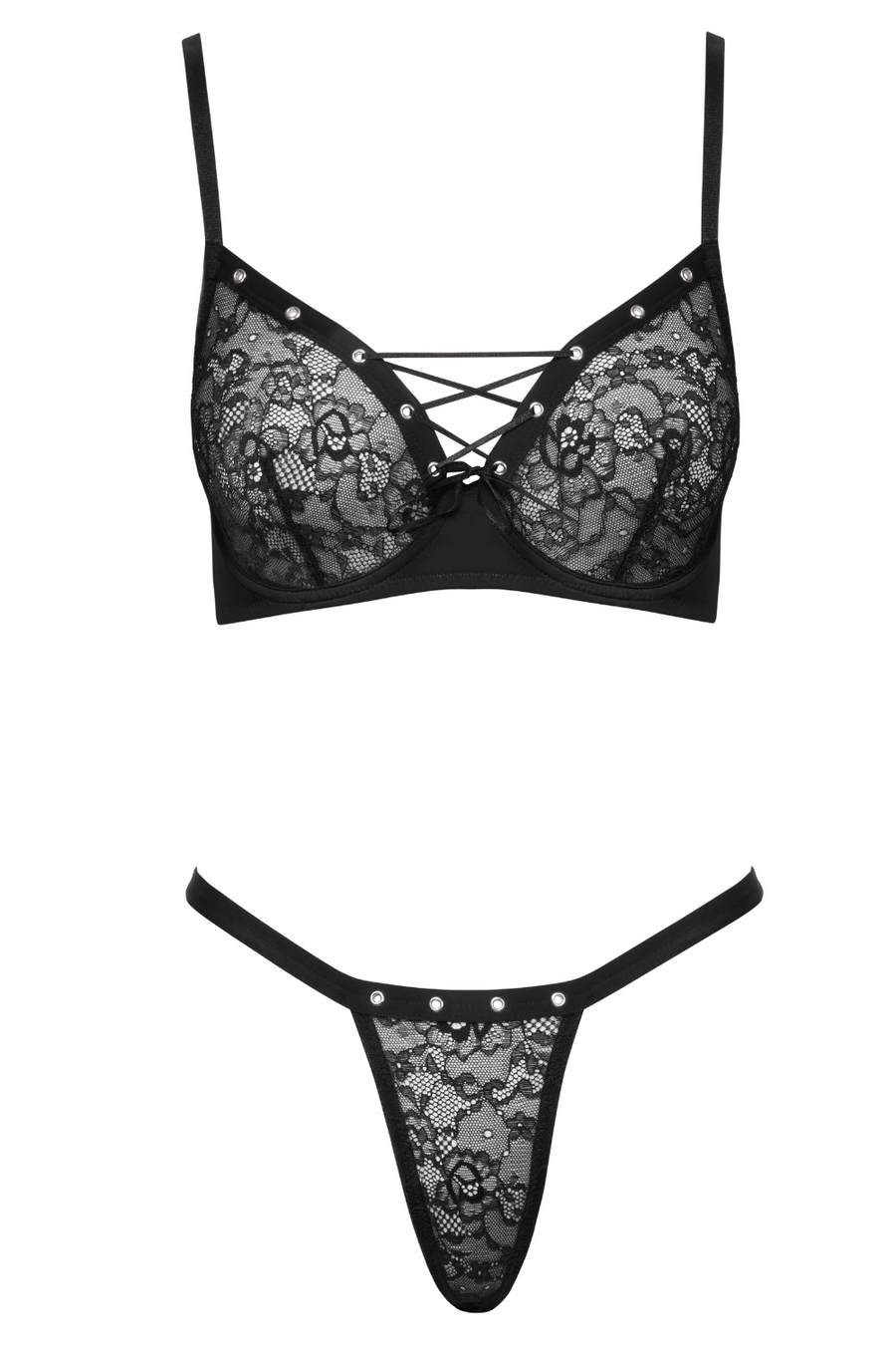 Soutien-gorge à armatures & string - Cottelli – Cotelli Lingerie | Voyage Sensuel