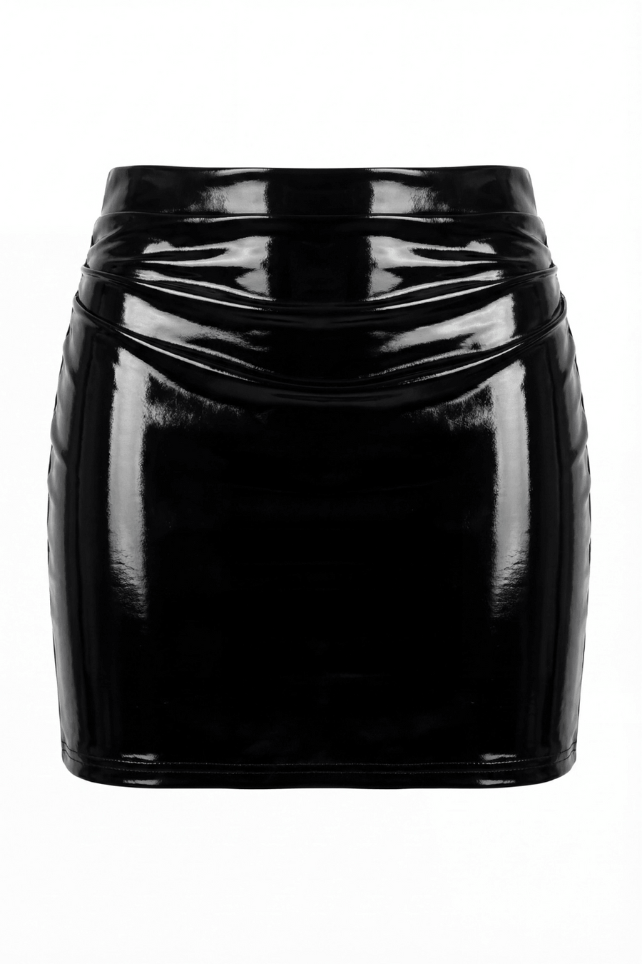 Jupe noire en simili cuir avec zip Lara – Be lily Mode | Voyage Sensuel