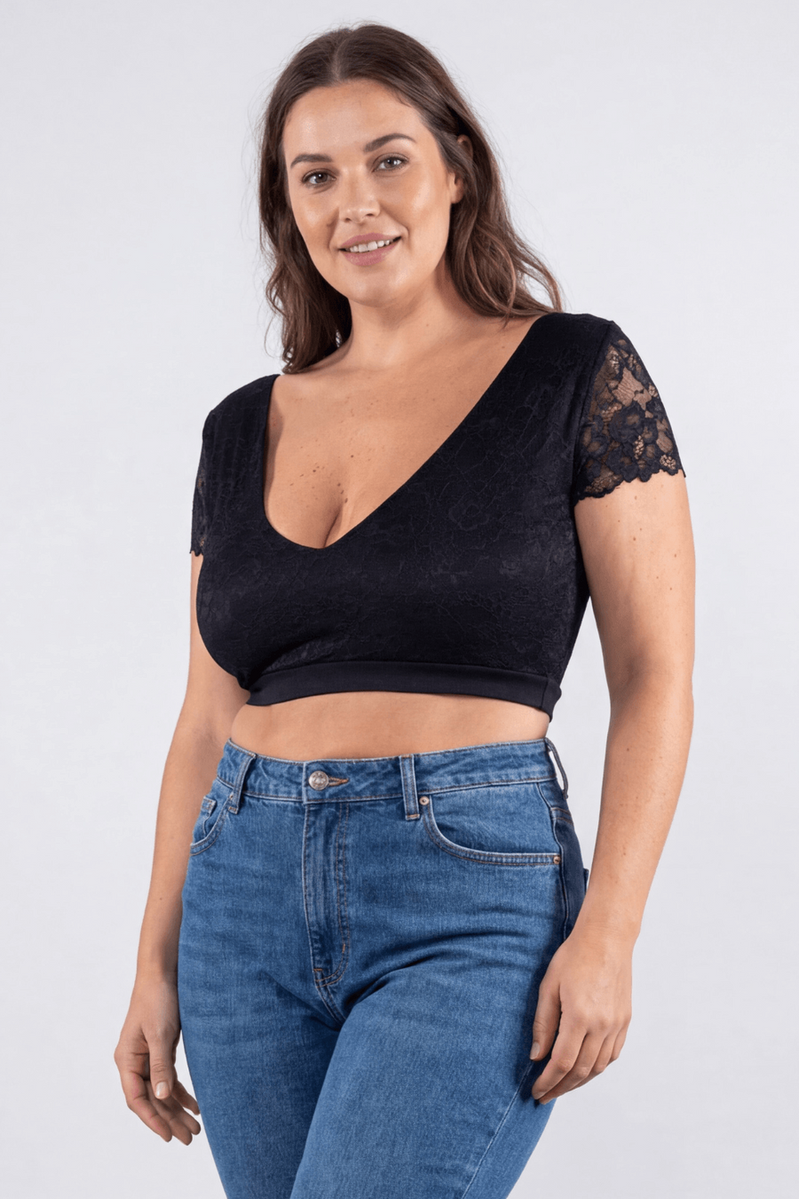 Top court noir bi matière réversible – Be lily Mode | Voyage Sensuel
