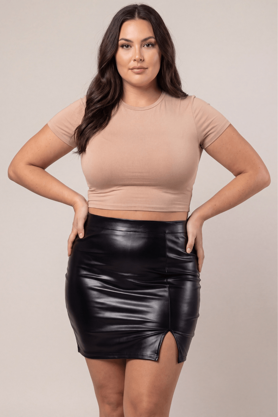 Jupe sexy longue noire wetlook Inaya – Be lily Mode | Voyage Sensuel