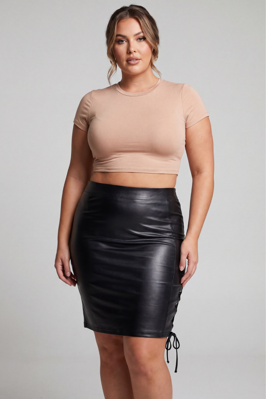 Jupe longue simili cuir noir Paloma – Be lily Mode | Voyage Sensuel