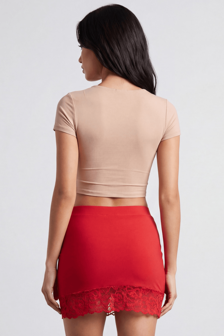 Jupe courte rouge Marina – Be lily Mode | Voyage Sensuel
