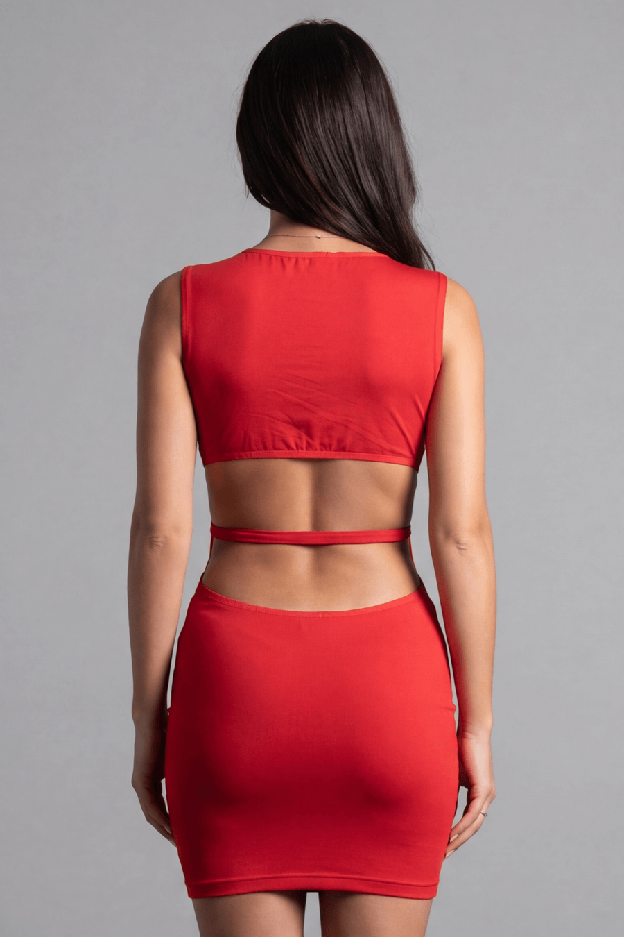 Robe rouge large décollectée Olivia – Be lily Mode | Voyage Sensuel
