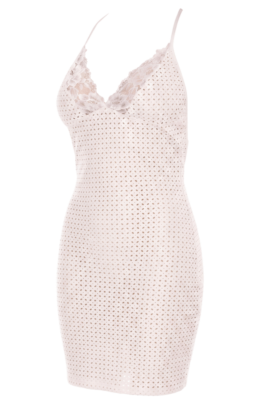 Robe blanche simili cuir et dentelle Sophia – Be lily Mode | Voyage Sensuel