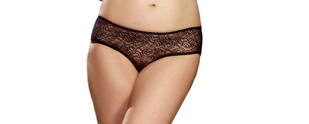 Panty taille basse, ouvert, fronces au dos – Dreamgirl | Voyage Sensuel