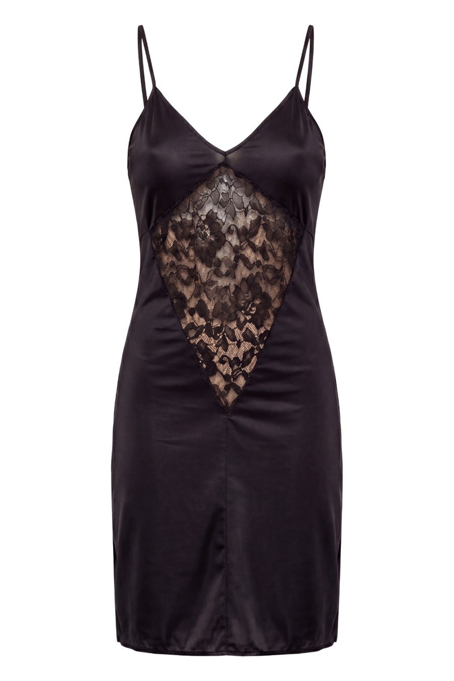 Robe cocktail noire empiècements dentelle – Be lily Mode | Voyage Sensuel