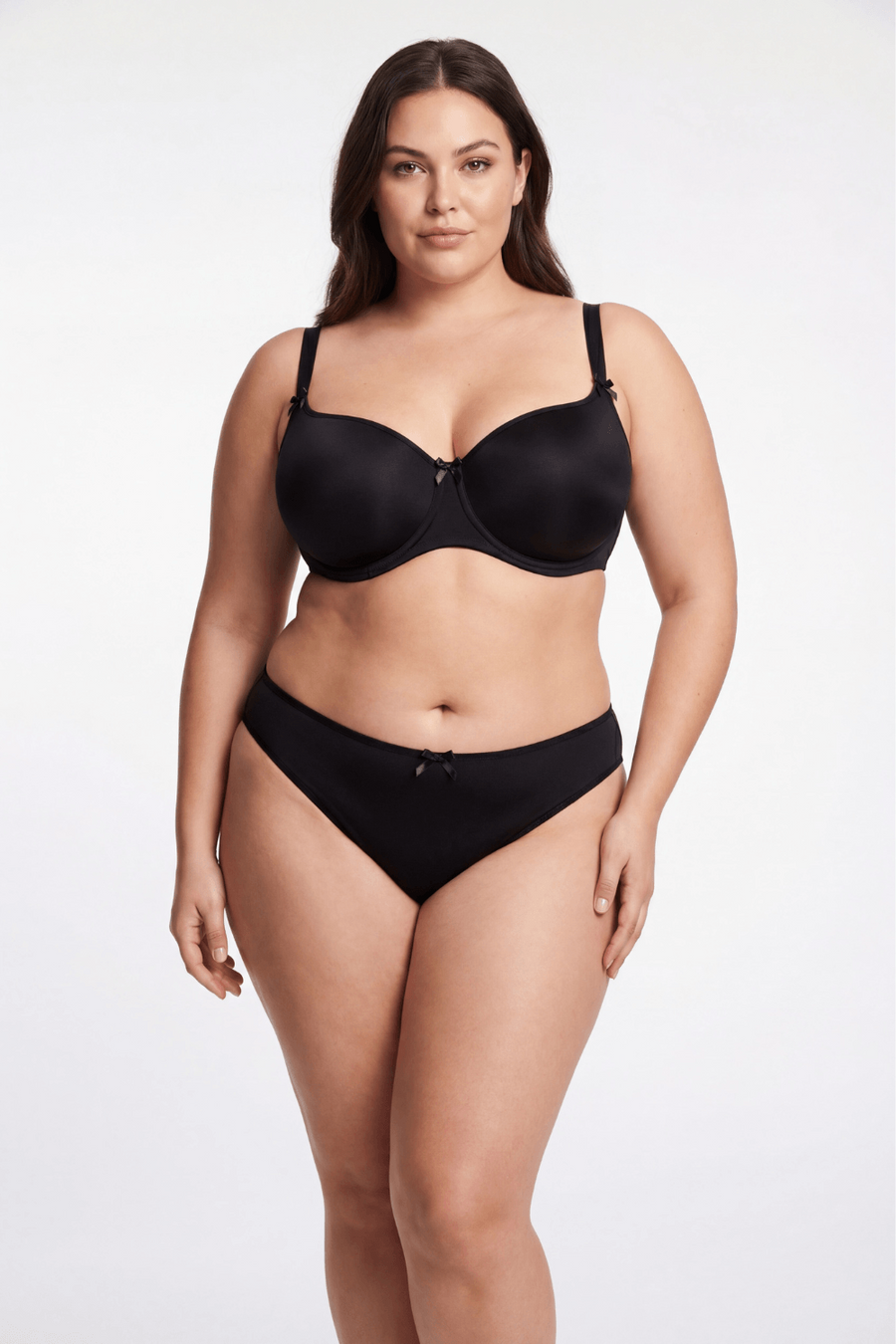 Culotte noire en dentelle avec nœud en satin – Be Lily Panties | Voyage Sensuel
