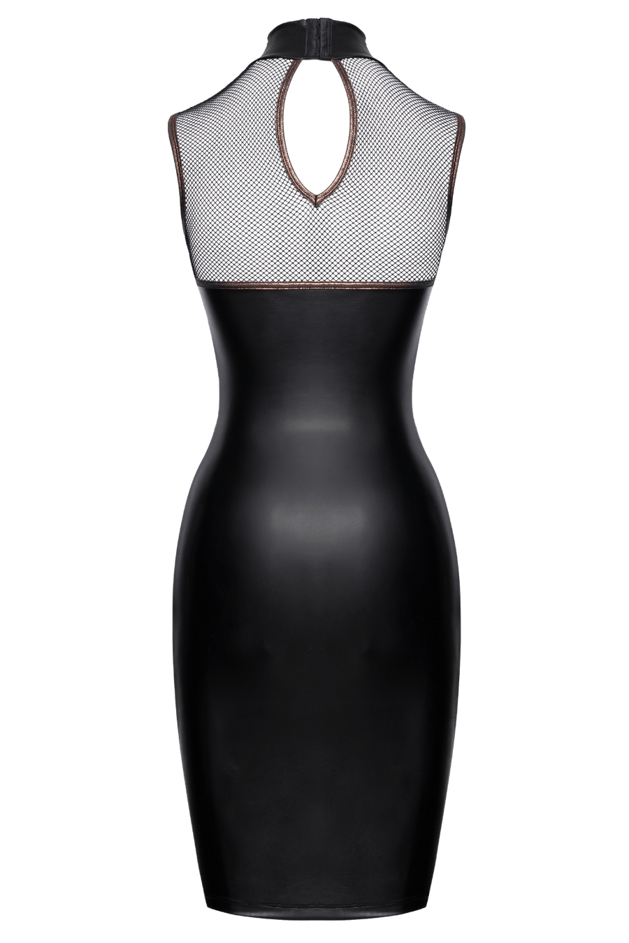 Robe Moulante Sans Manches Look Mat & Résille - Cottelli – Cotelli Lingerie | Voyage Sensuel
