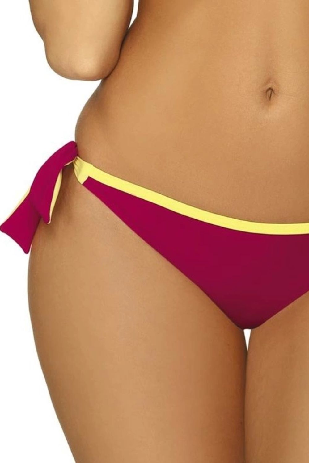Maillot de bain 2 pièces avec bandes élastiques et coupe brésilienne