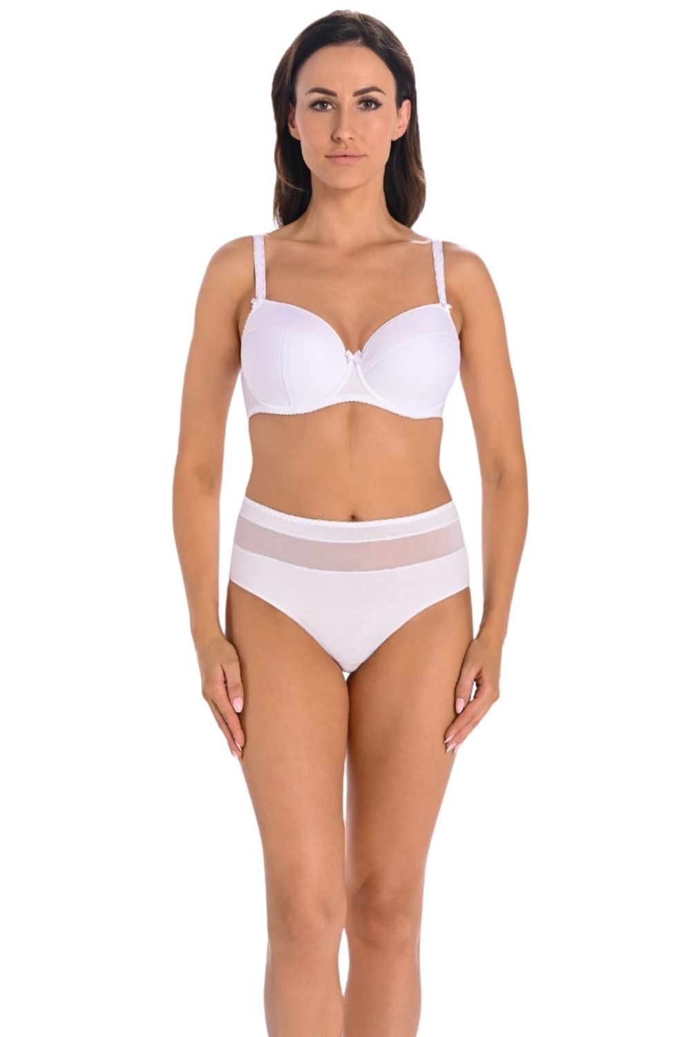 Lot de 3 : Culottes taille haute en coton blanc