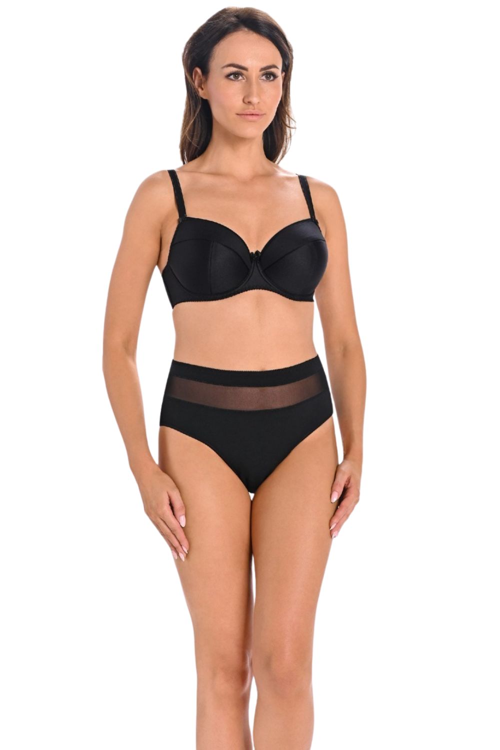 Lot de 3 : Culottes taille haute en coton noir