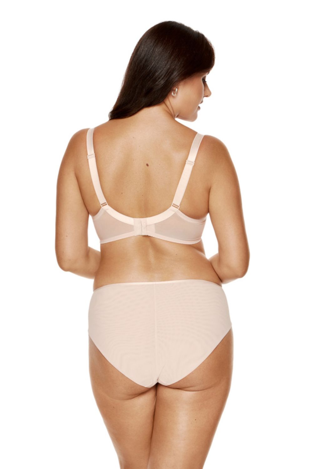 Soutien-gorge à armatures beige Charme en dentelle florale