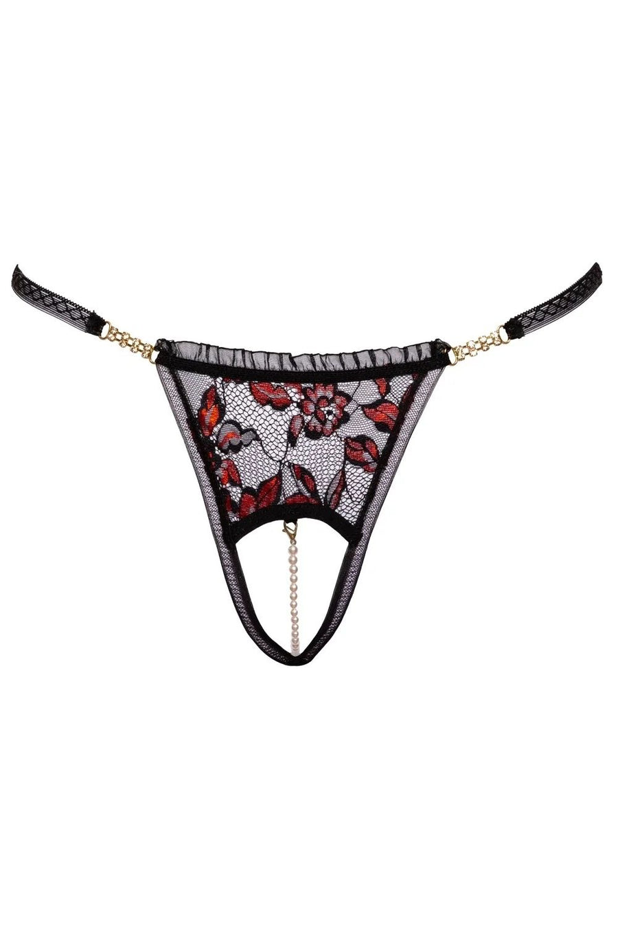 String ouvert bicolore en dentelle – Cottelli | Voyage Sensuel