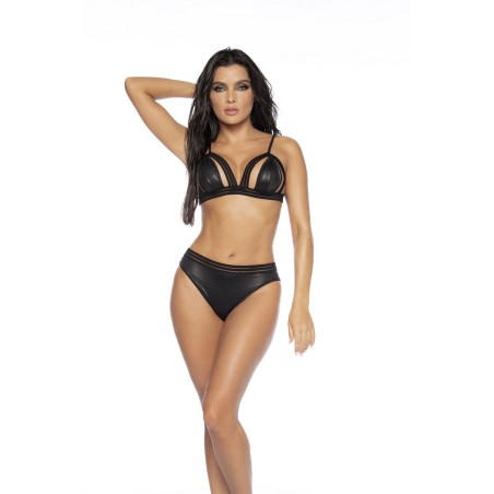 Ensemble lingerie sexy 2 pièces effet mouillé | Voyage Sensuel