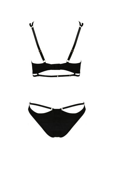 Bikini Victoria Casmir - Ensemble séduction noir et or - 3 | Voyage Sensuel