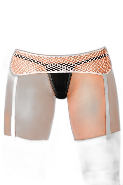 Porte-jarretelles Blanc Penelope | Anne d'Alès - 1 | Voyage Sensuel