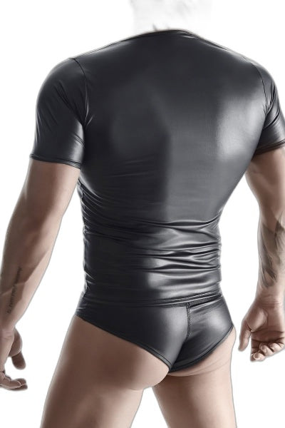 T-shirt Wetlook Noir Regnes - Séduction Moulante - 5 | Voyage Sensuel