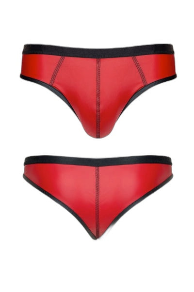 Slip Rouge Wetlook Regnes - Séduction Échancrée - 2 | Voyage Sensuel