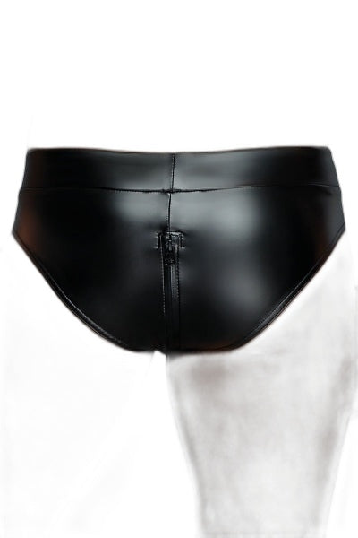 Short Sexy Zippé H065 – Noir HandMade - 2 | Voyage Sensuel