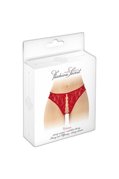 String rouge ouvert Victoria - Séduction et liberté - 2 | Voyage Sensuel
