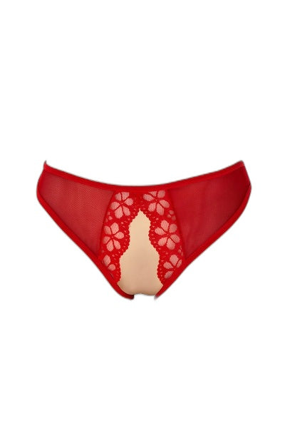 Culotte Rouge Ouverte Ambre — Sensualité & Liberté - 1 | Voyage Sensuel