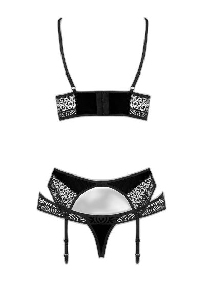 Ensemble à jarretelles Scarlet noir - Lingerie sensuelle Passion - 3 | Voyage Sensuel