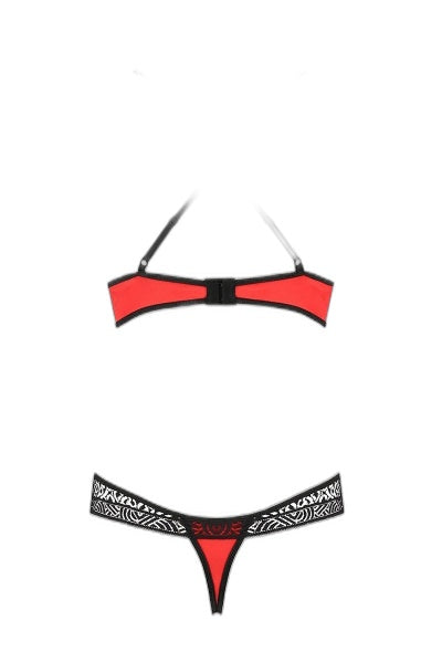 Ensemble Scarlet Bikini rouge - Passion, séduction en dentelle - 3 | Voyage Sensuel