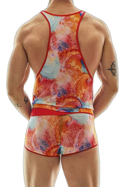 Ensemble Falcon - Débardeur & Shorty Résille Homme - 4 | Voyage Sensuel