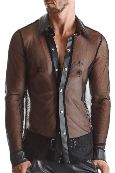 Chemise Cesare Transparente - Séduction Intense - 1 | Voyage Sensuel