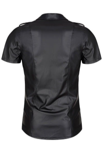 Chemise wetlook noire Luca — Regnes Fetish - 3 | Voyage Sensuel