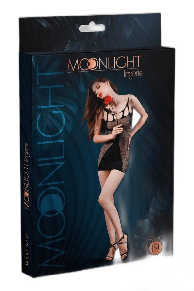 Robe Résille N°19 Moonlight - Sensualité Noire - 1 | Voyage Sensuel