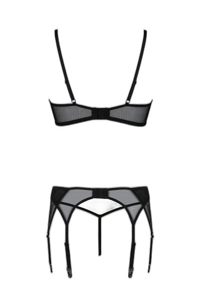 Ensemble à jarretelles Leafa - Lingerie éco-responsable séduisante - 3 | Voyage Sensuel