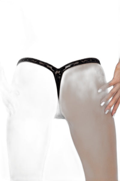 String tulle léopard P011 — Séduction audacieuse - 2 | Voyage Sensuel