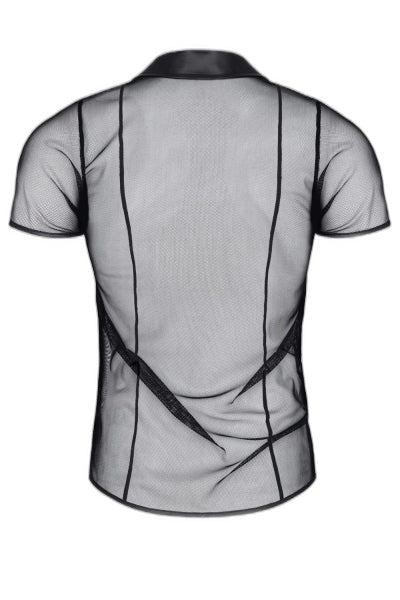 Polo Maille Noire Transparente Regnes | Séduction - 4 | Voyage Sensuel