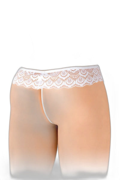 String ouvert Alicia blanc - Séduction assumée - 3 | Voyage Sensuel