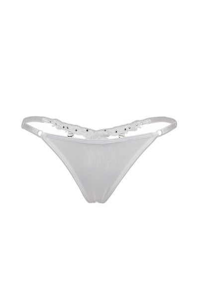 String Ouvert à Strass Blanc Paris Hollywood - 4 | Voyage Sensuel