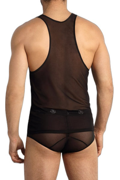 Débardeur Eros Tulle Noir - Séduction Masculine - 4 | Voyage Sensuel